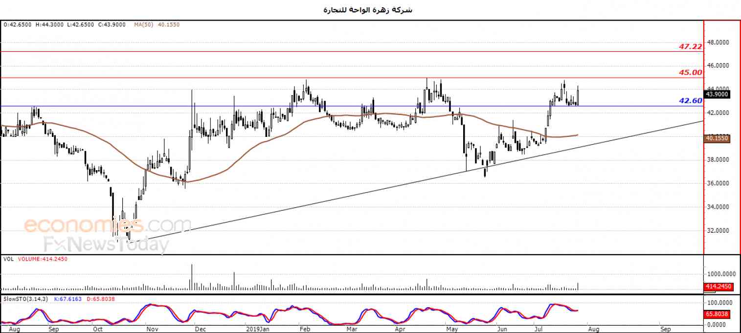 الواحة يكتسي باللون الأخضر  – تحليل صباحي – 29-07-2019