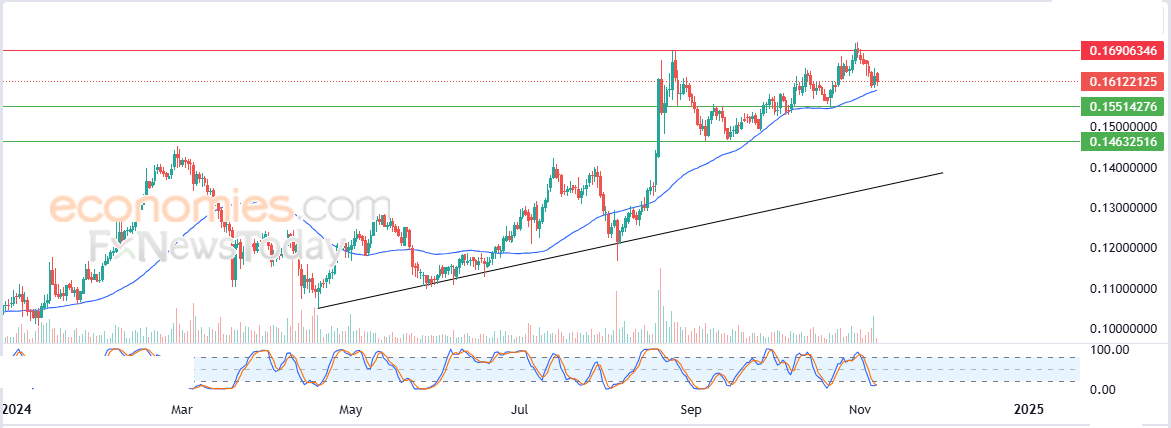 ترون (TRXUSD) يبحث عن قاع صاعد – تحليل – 07-11-2024