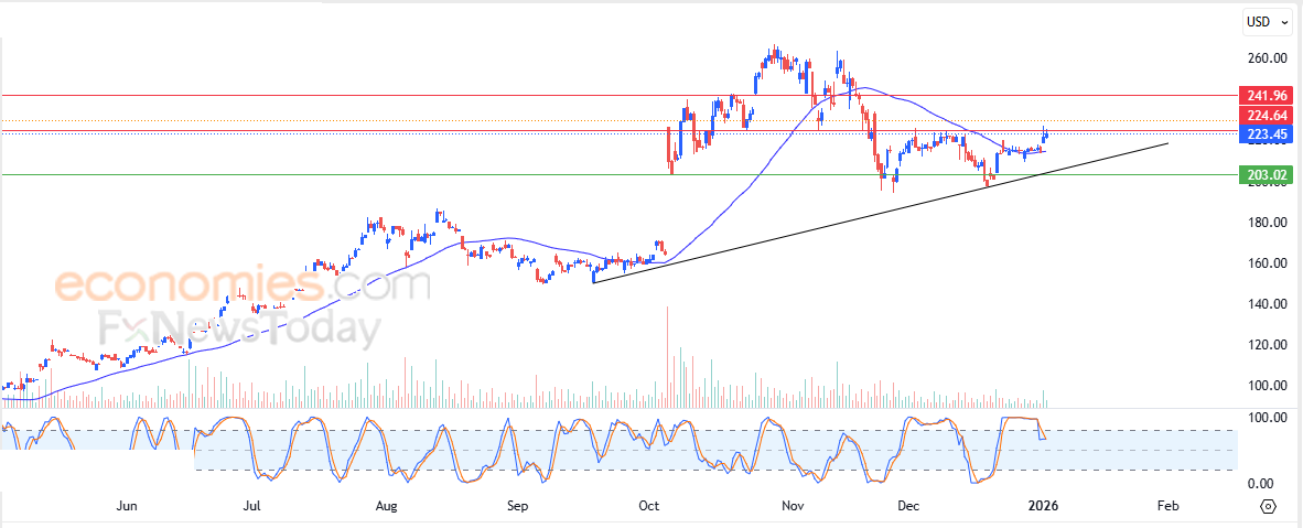 AMD price tackles pivotal resistance - Forecast today - 05-01-2025